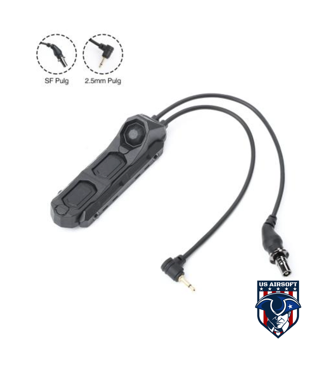 Arne Tactical Double Port (flashlight&2.5MM) Black