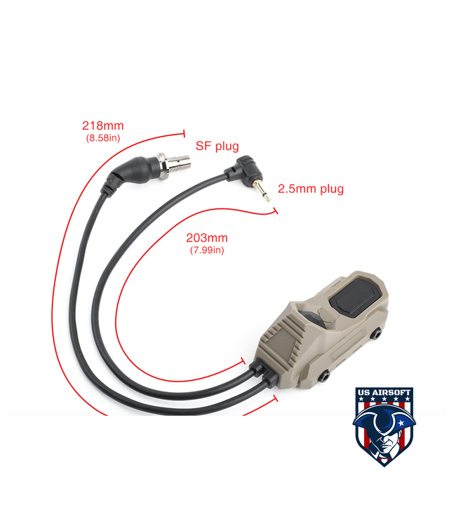 Arne Tactical Double Port (flashlight&2.5MM) Dark Earth