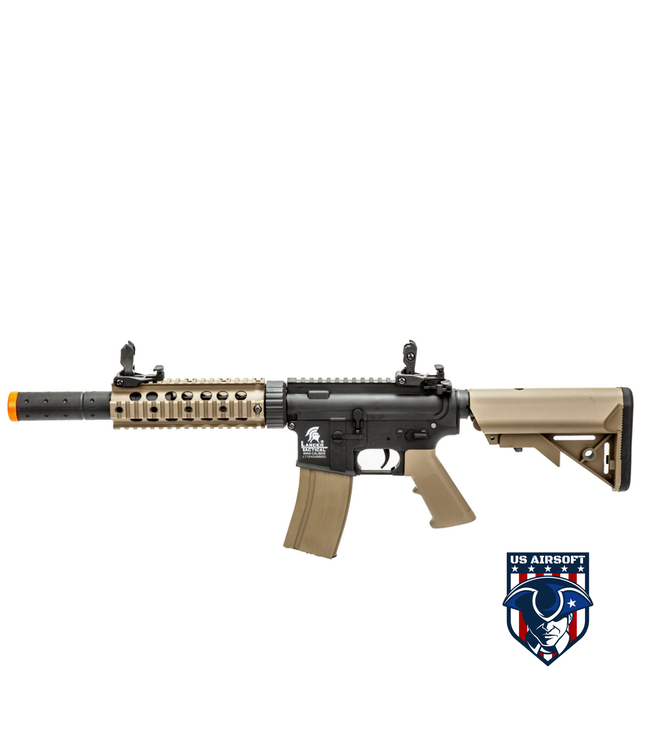 Lancer Tactical Gen 2 7" Nylon Polymer M4 Airsoft AEG with Mock Suppressor (Color: Black / Tan