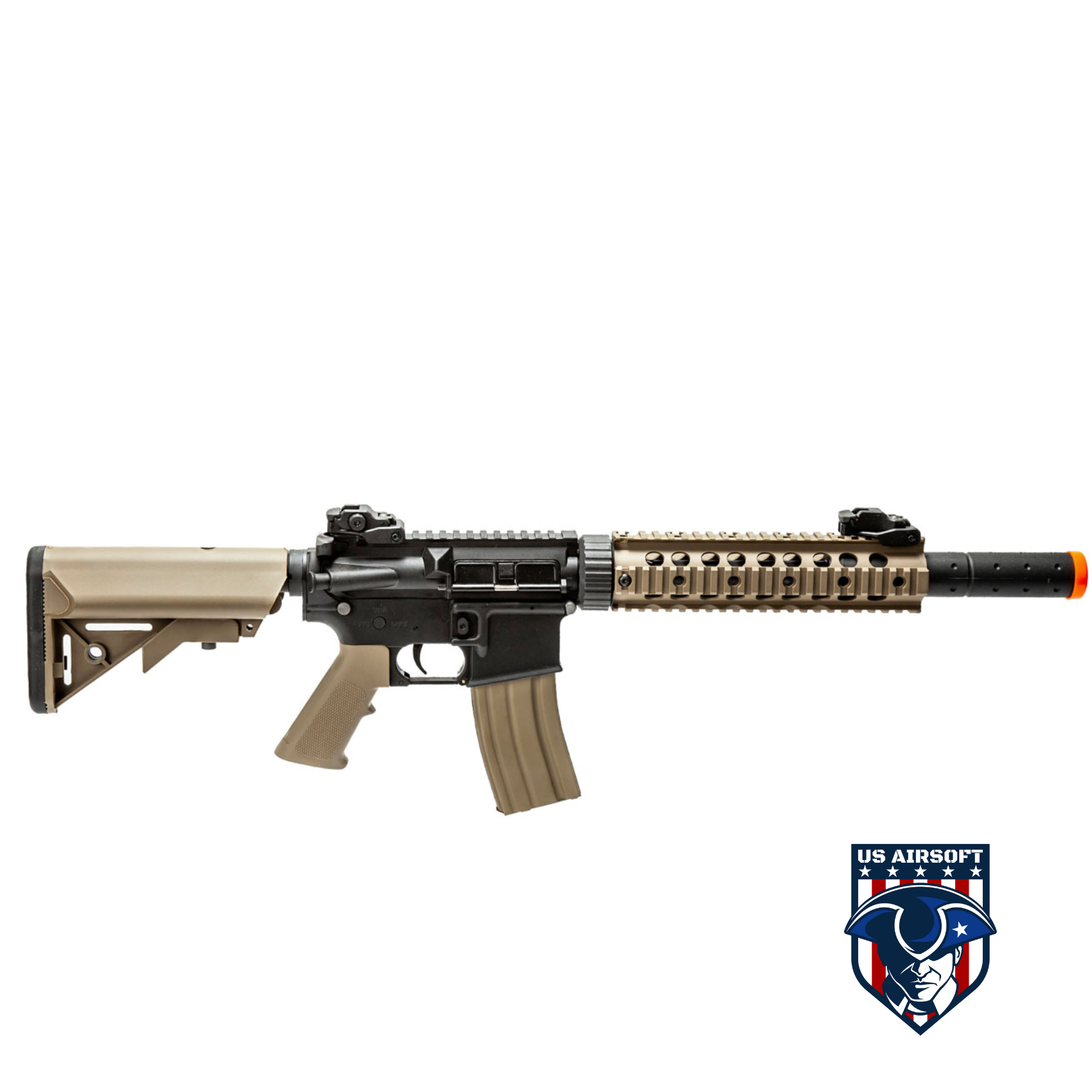 Lancer Tactical Gen 2 10" Nylon Polymer M4 Airsoft AEG with Mock ...