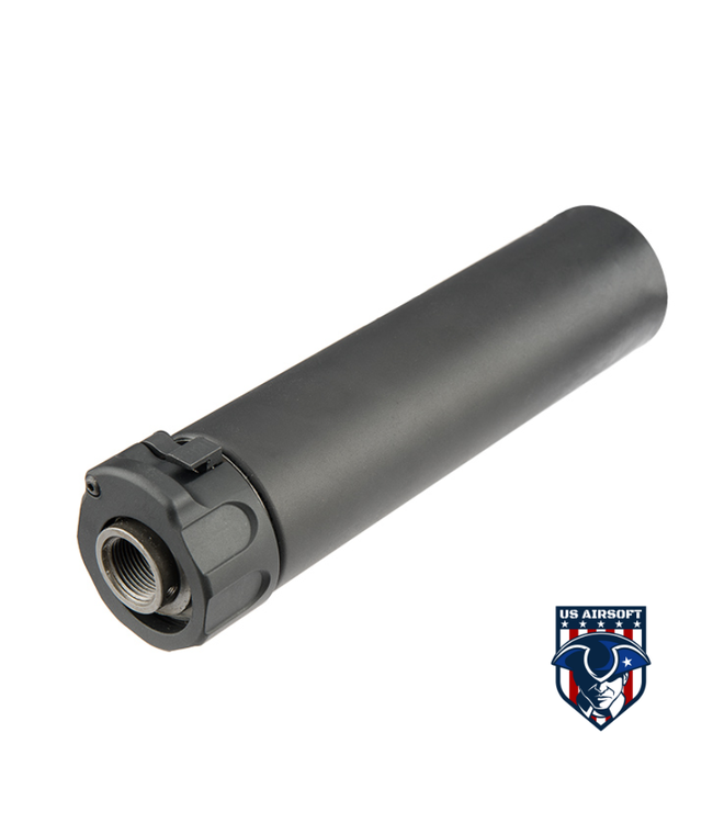 ATLAS CUSTOM WORKS FULL METAL SOCOM QD BARREL EXTENSION W/ FLASH HIDER [MINI] (BLACK)