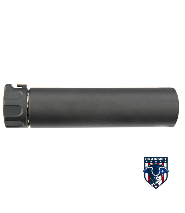 ATLAS CUSTOM WORKS FULL METAL SOCOM QD BARREL EXTENSION W/ FLASH HIDER [MINI] (BLACK)