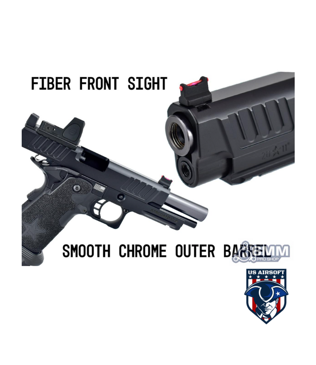 6mmProShop Staccato Licensed P 2011 Gas Blowback T8 Airsoft Pistol (Model: Green Gas / Gun Only)