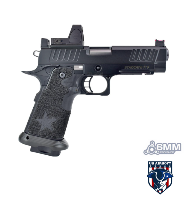 6mmProShop Staccato Licensed P 2011 Gas Blowback T8 Airsoft Pistol (Model: Green Gas / Gun Only)