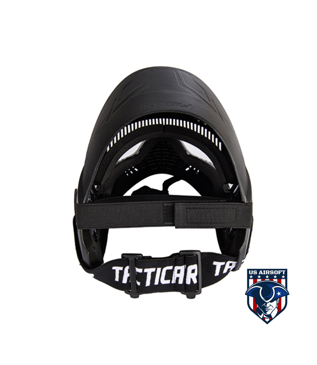 Lancer Tactical Full Face Airsoft Mask with Visor (Color: Black)