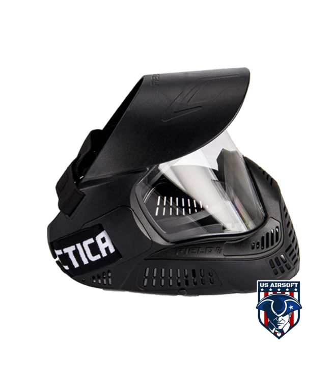 Lancer Tactical Full Face Airsoft Mask with Visor (Color: Black)