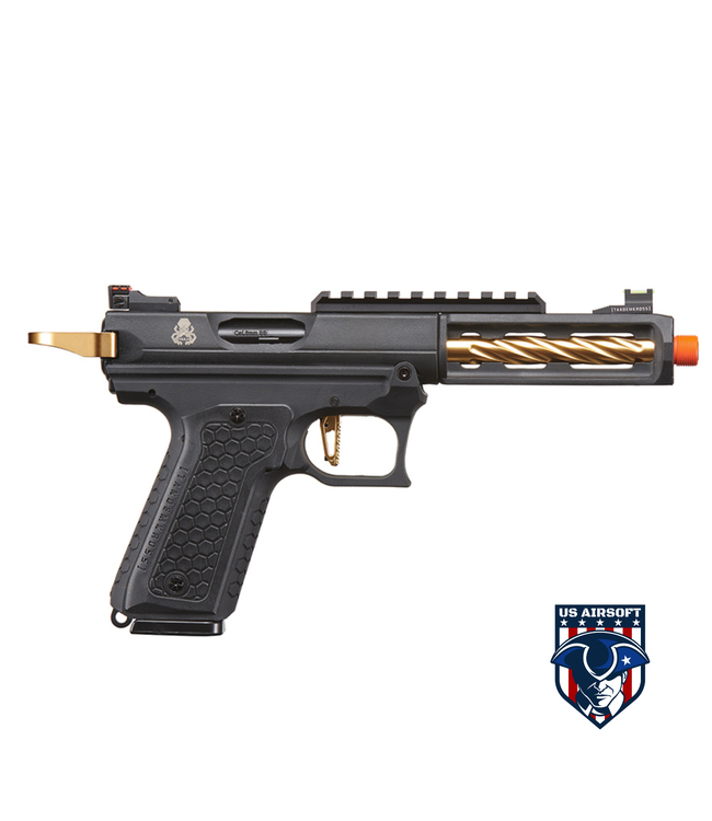Lancer Tactical x Tandemkross CTHULHU Gas Blow Back Pistol - (Black/Gold)
