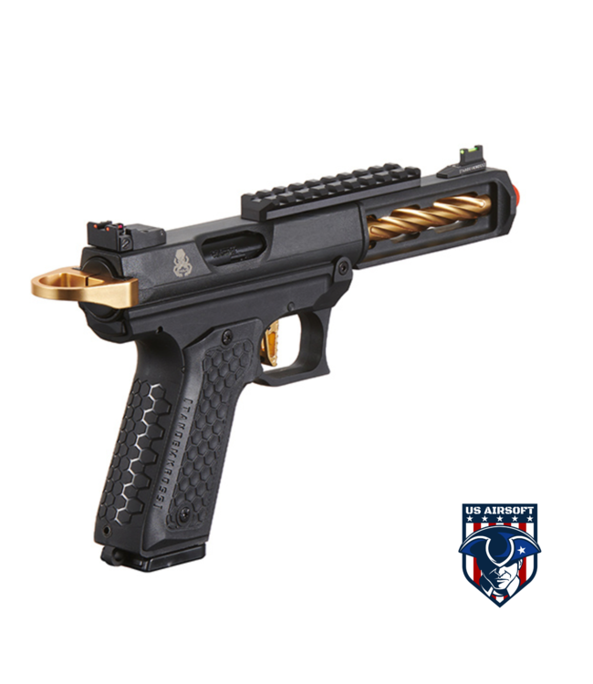 Lancer Tactical x Tandemkross CTHULHU Gas Blow Back Pistol - (Black/Gold)