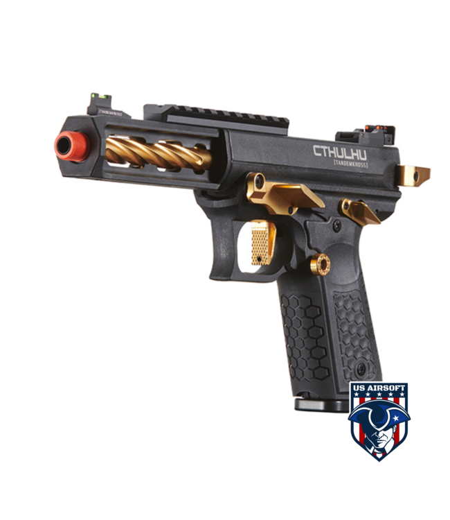 Lancer Tactical x Tandemkross CTHULHU Gas Blow Back Pistol - (Black/Gold)