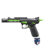 Lancer Tactical Lancer Tactical x Tandemkross CTHULHU Gas Blow Back Pistol - (Black/Green)