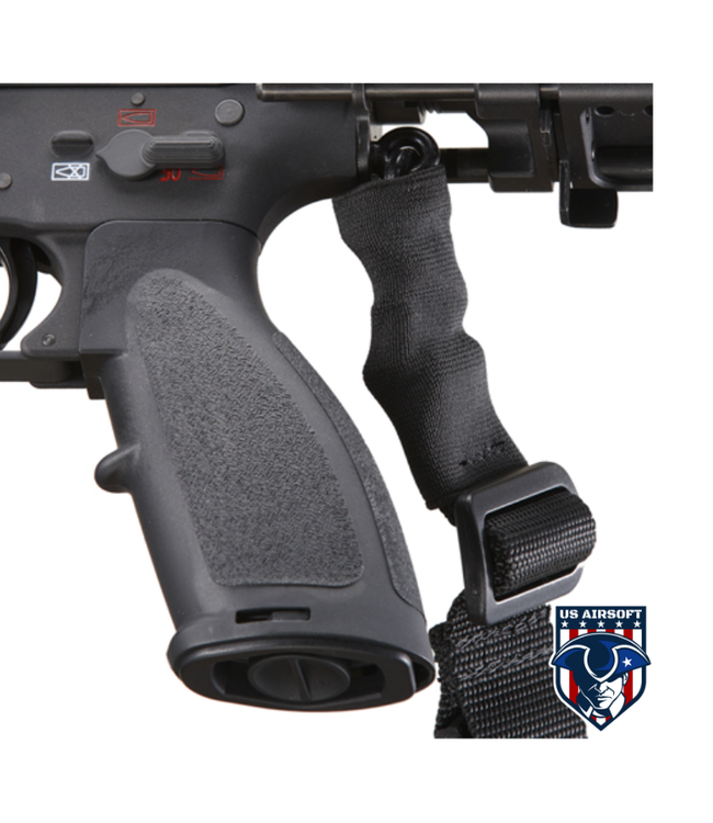 Lancer Tactical Heavy Duty Foam Padded Single Point Sling w/ QD Buckle (Color: Black)