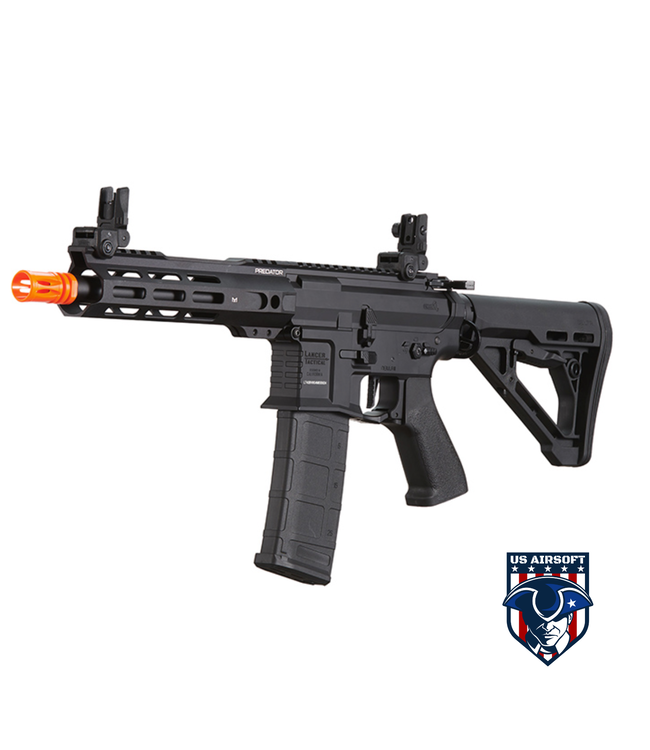 Lancer Tactical Gen 4 Predator 8" CQB AEG w/ Nebula II ETU (Black)