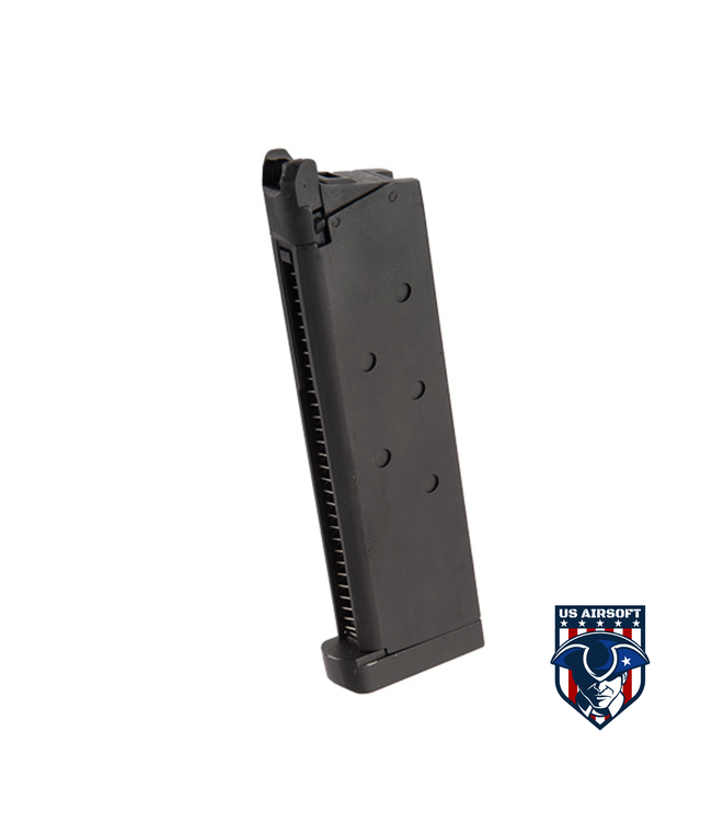 Golden Eagle IMF 3317 HiCapa Semi-AutoGBB Metal Pistol w/ Integrated Muzzle Break, BK