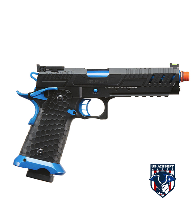Vorsk Hi-Capa CS Vengeance 5.1 GBB Pistol - (Black/Blue)