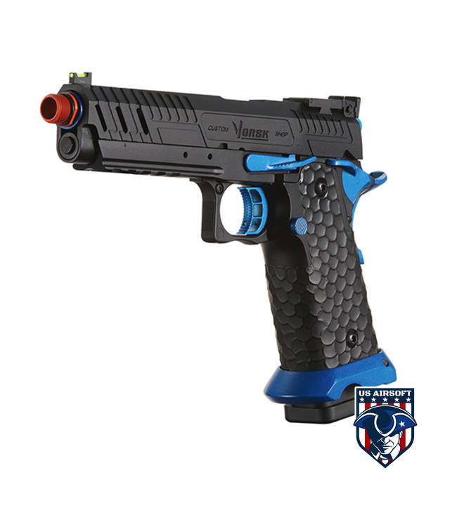 Vorsk Hi-Capa CS Vengeance 5.1 GBB Pistol - (Black/Blue)