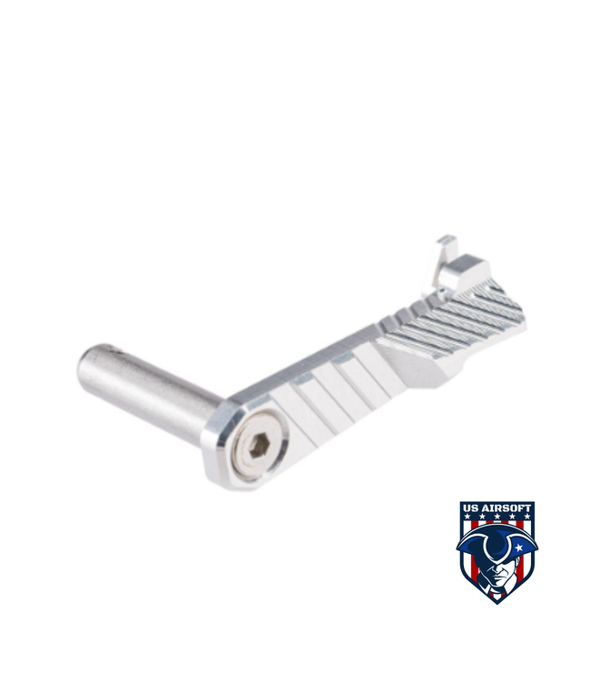 NexxSpeed CNC Aluminum Slide Stop for Tokyo Marui HI-CAPA Airsoft Pistols (Model: Silver)