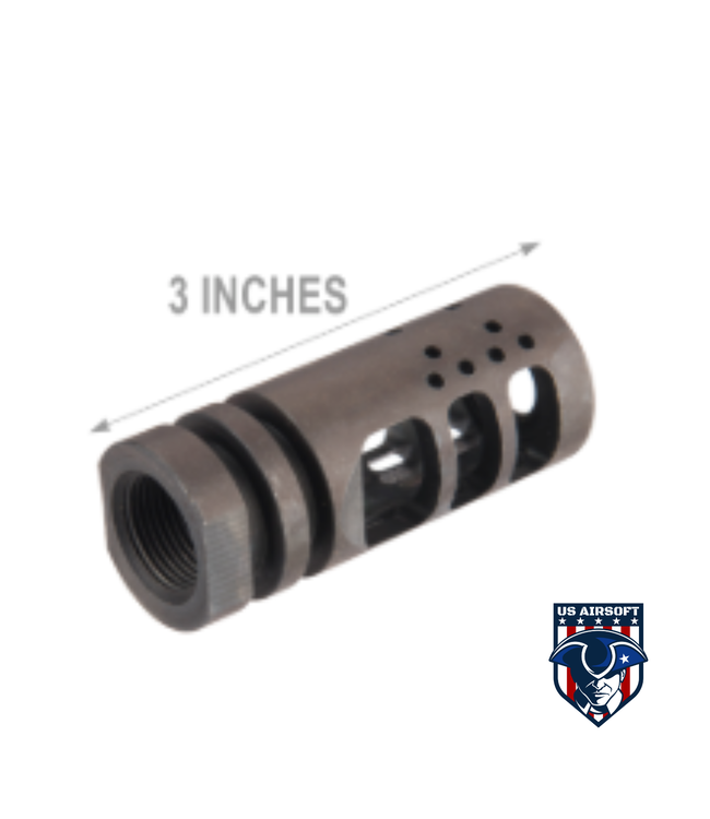ACW-166 -14MM FLASH HIDER COMPENSATOR/MUZZLE BREAK