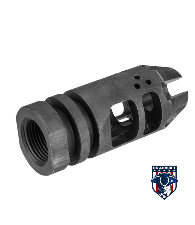Atlas Custom Works 14MM CCW COMPENSATOR W/ AGGRESSIVE DESIGN