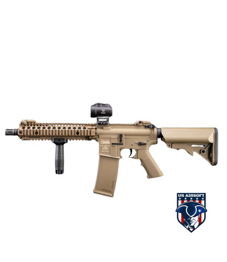 EMG EMG Helios Daniel Defense Licensed MK18 CORE Series Airsoft AEG Rifle w/ HAL MOSFET by Specna Arms (Model: Tan / Gun Only)