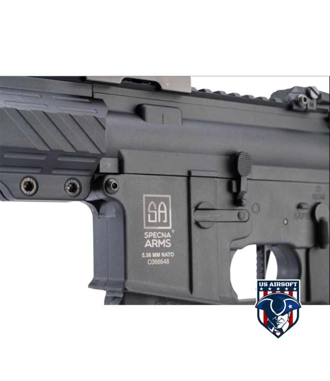 Specna Arms C-Series CORE ETU Lightweight Airsoft AEG Rifle w/ HAL MOSFET (Color: Black / SBR)
