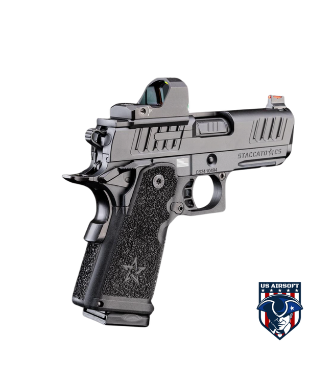 EMG Helios Staccato Licensed CS Compact 2011 Gas Blowback Airsoft Pistol (Model: Master Grip / Standard / Gun Only)