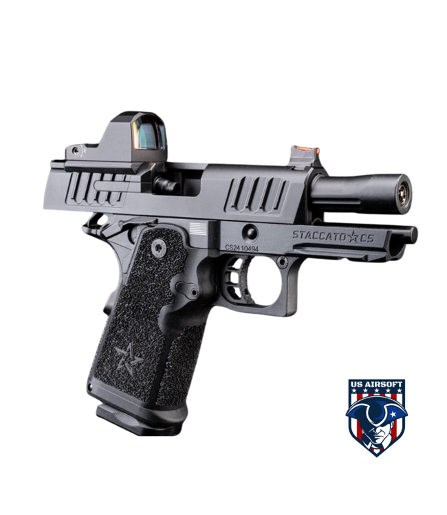EMG Helios Staccato Licensed CS Compact 2011 Gas Blowback Airsoft Pistol (Model: Master Grip / Standard / Gun Only)