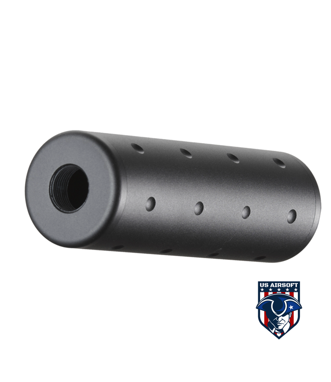 Lancer Tactical Atlas Custom Works 14mm Negative Zephyr Mock Suppressor (Color: Black)