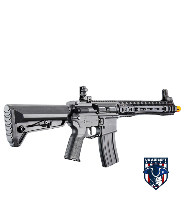 BG Defense Type-A SPR 12" Gen 3 AEG Rifle by Lancer Tactical - (Black)