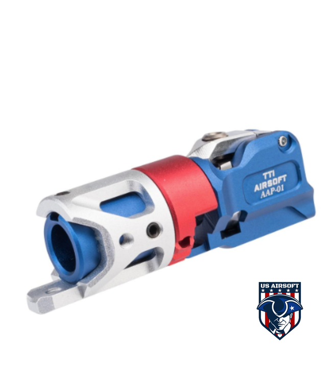 Titanium Tactical Industry Titanium Tactical Industry CNC Hop Up Chamber for AAP-01 Gas Blowback Airsoft Pistols (Color: Blue)