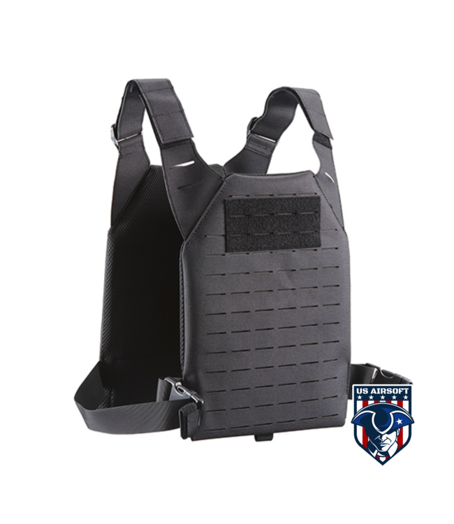 Lancer Tactical Lancer Tactical Low Profile Laser Cut MOLLE Plate Carrier - (Black)