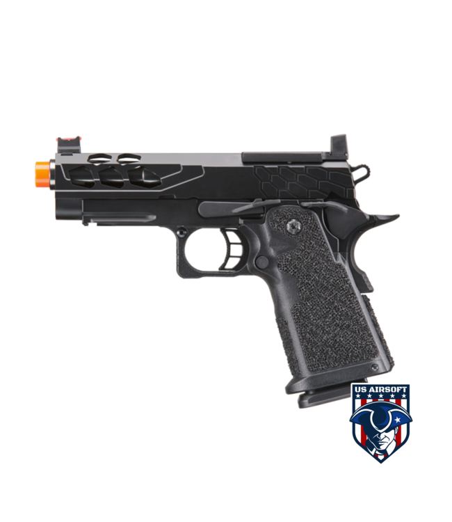 Lancer Tactical Stryk Hi-Capa 4.3 Gas Blowback Airsoft Pistol w/ Red Dot Mount (Color: Black)