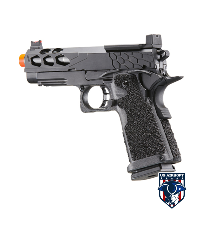 Lancer Tactical Stryk Hi-Capa 4.3 Gas Blowback Airsoft Pistol w/ Red Dot Mount (Color: Black)