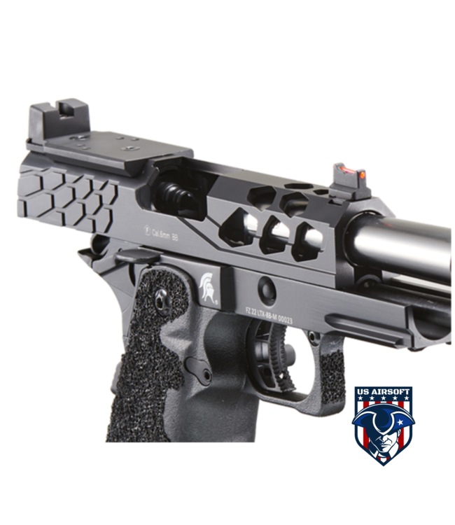 Lancer Tactical Stryk Hi-Capa 4.3 Gas Blowback Airsoft Pistol w/ Red Dot Mount (Color: Black)