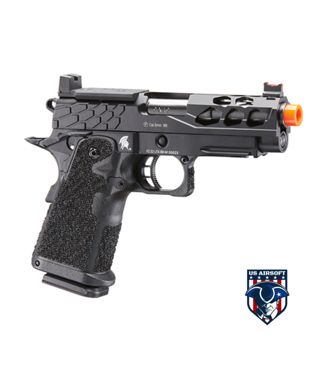 Lancer Tactical Stryk Hi-Capa 4.3 Gas Blowback Airsoft Pistol w/ Red Dot Mount (Color: Black)