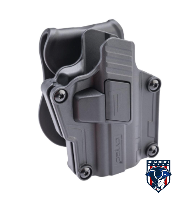 Cytac CYTAC Mega-Fit Gen 2 Hard Shell Active Retention Universal Pistol Holster (Color: Black / Paddle)