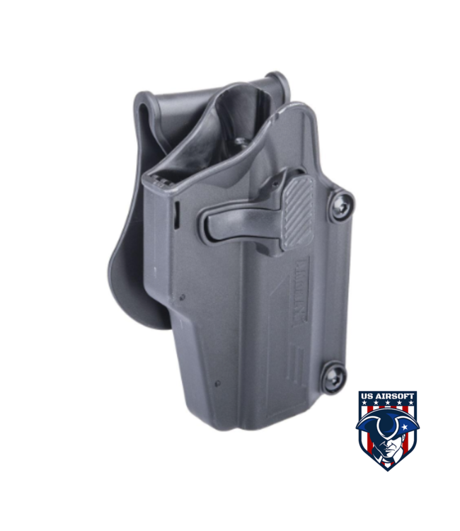 Amomax CYTAC Amomax Universal Per-fit Adjustable Holster (Model: Right Hand / Black)
