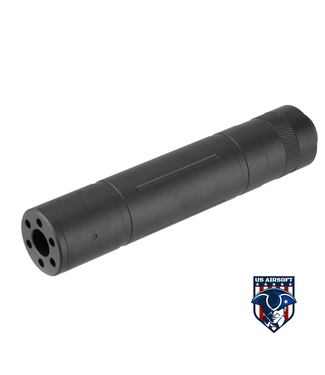lancer tactcial LANCER TACTICAL 155MM ALUMINUM SLOT-CUT MOCK SUPPRESSOR (BLACK)