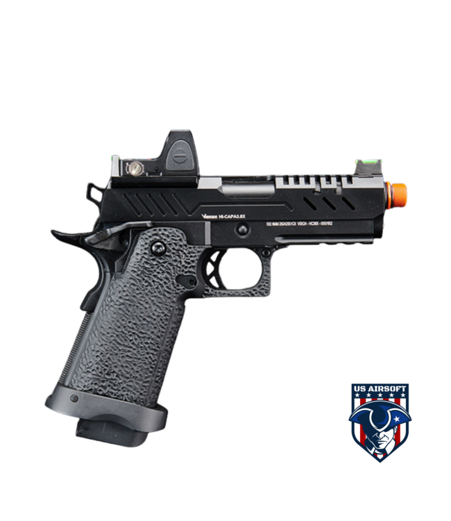 Vorsk Airsoft 3.8 Hi Capa Pro + Micro Red Dot - Black