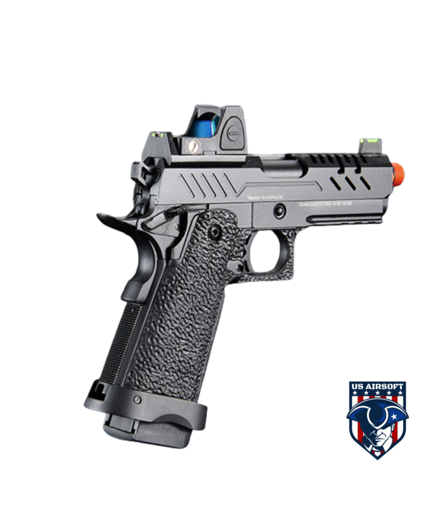 Vorsk Airsoft 3.8 Hi Capa Pro + Micro Red Dot - Black
