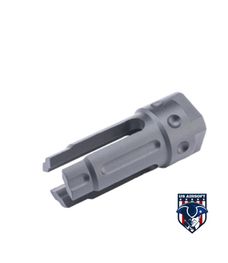 E&C E&C 14mm Negative QDC 3 Prong Flash Hider for Airsoft AEG Rifles