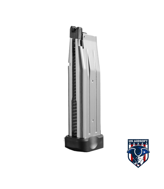 Golden Eagle Airsoft Green Gas Hi Capa Magazine - (Silver)