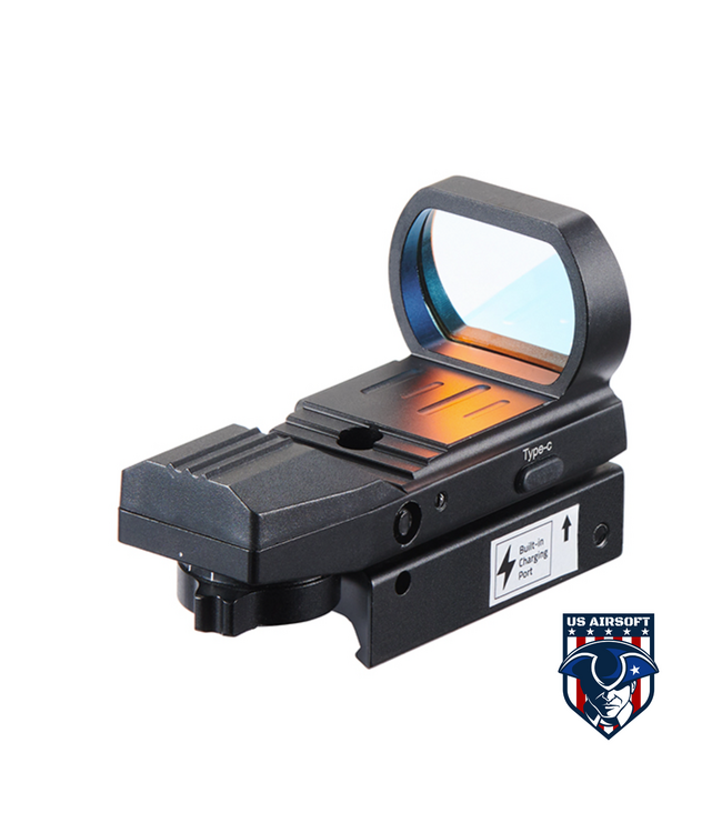 Lancer Tactical Multi-Reticle Reflex Red Dot Optic (Black/USB-C)