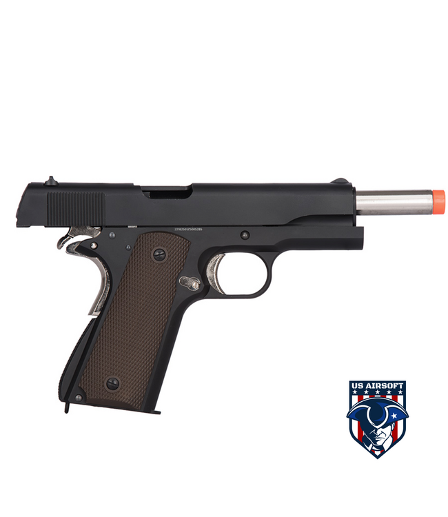 Golden Eagle IMF 3306 1911A1 Gas Blowback Airsoft Pistol (BLACK / SILVER)