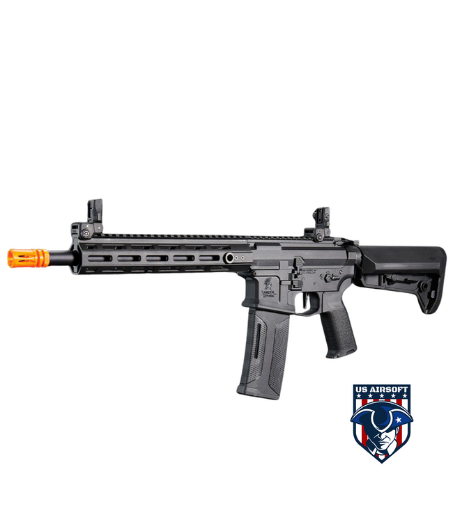 Lancer Tactical Gen 2 Hellion M-LOK 10" M4 AEG w/ Ambidextrous NSR Receiver & NSR Stock - (Black)