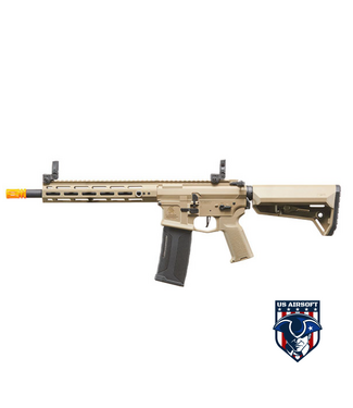 Lancer Tactical Lancer Tactical Gen 2 Hellion M-LOK 10" M4 AEG w/ Ambidextrous NSR Receiver & NSR Stock - (Tan)