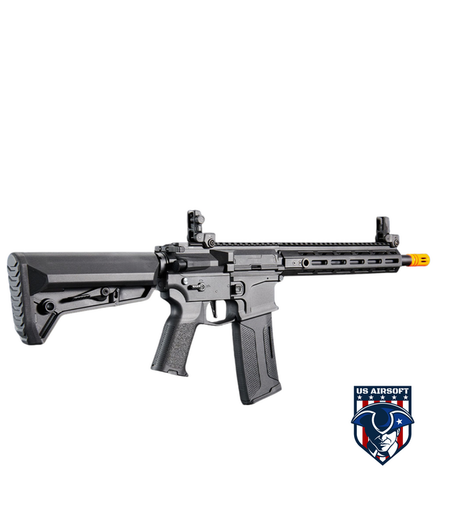 Lancer Tactical Gen 3 Hellion M-LOK 10" M4 AEG w/ Ambidextrous NSR Receiver & NSR Stock - (Black)