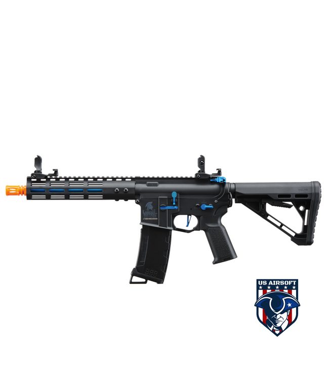 Lancer Tactical Gen 3 Archon 9" M-LOK M4 Airsoft Rifle w/ Delta Stock (Color: Black & Blue)
