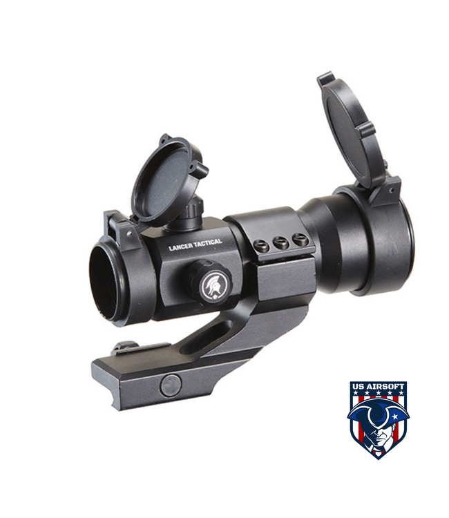 Lancer Tactical CA-404B Red & Green Dot Scope w/ Cantilever Mount - 4 Reticles