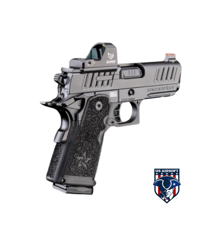 EMG Helios x Staccato CS Compact 2011 Gas Blowback Airsoft Pistol w/ Master Grip