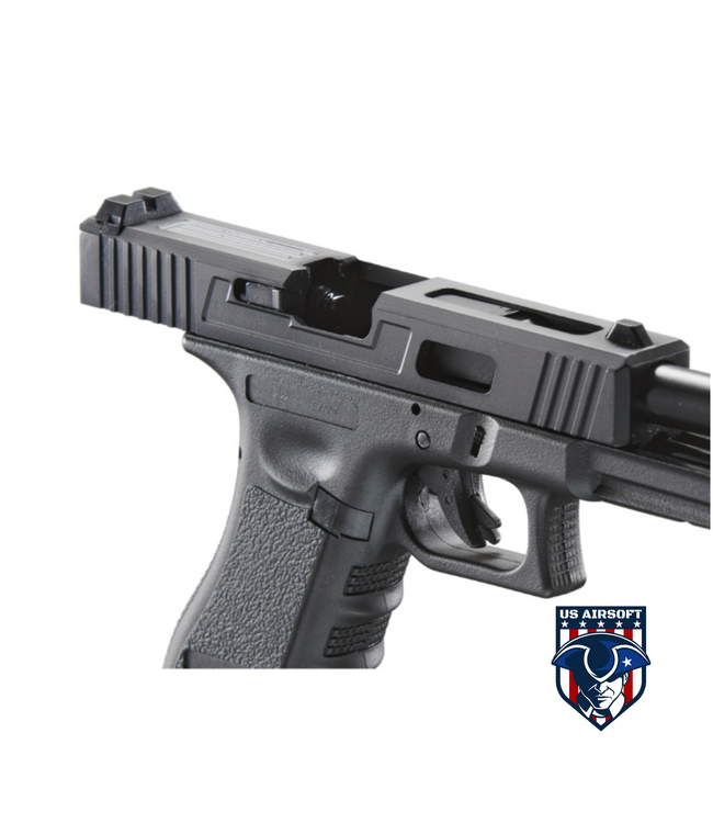 Army Armament R17-PB Gas Blowback Airsoft Pistol (Color: Black)